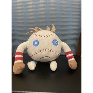 Vintage Plush Pottery Barn Kids Sports Baseball Softball Man Doll Ball 2008